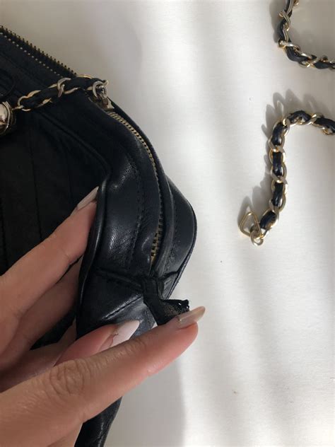 repair vintage chanel handbag|Vintage Chanel bag restoration.